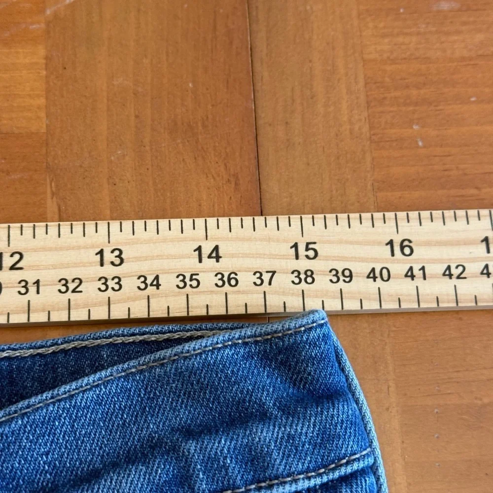Mother The Wisher Sneak Fray Punch Buggy Denim Jeans 29 Wide Leg Raw Hem Boho
